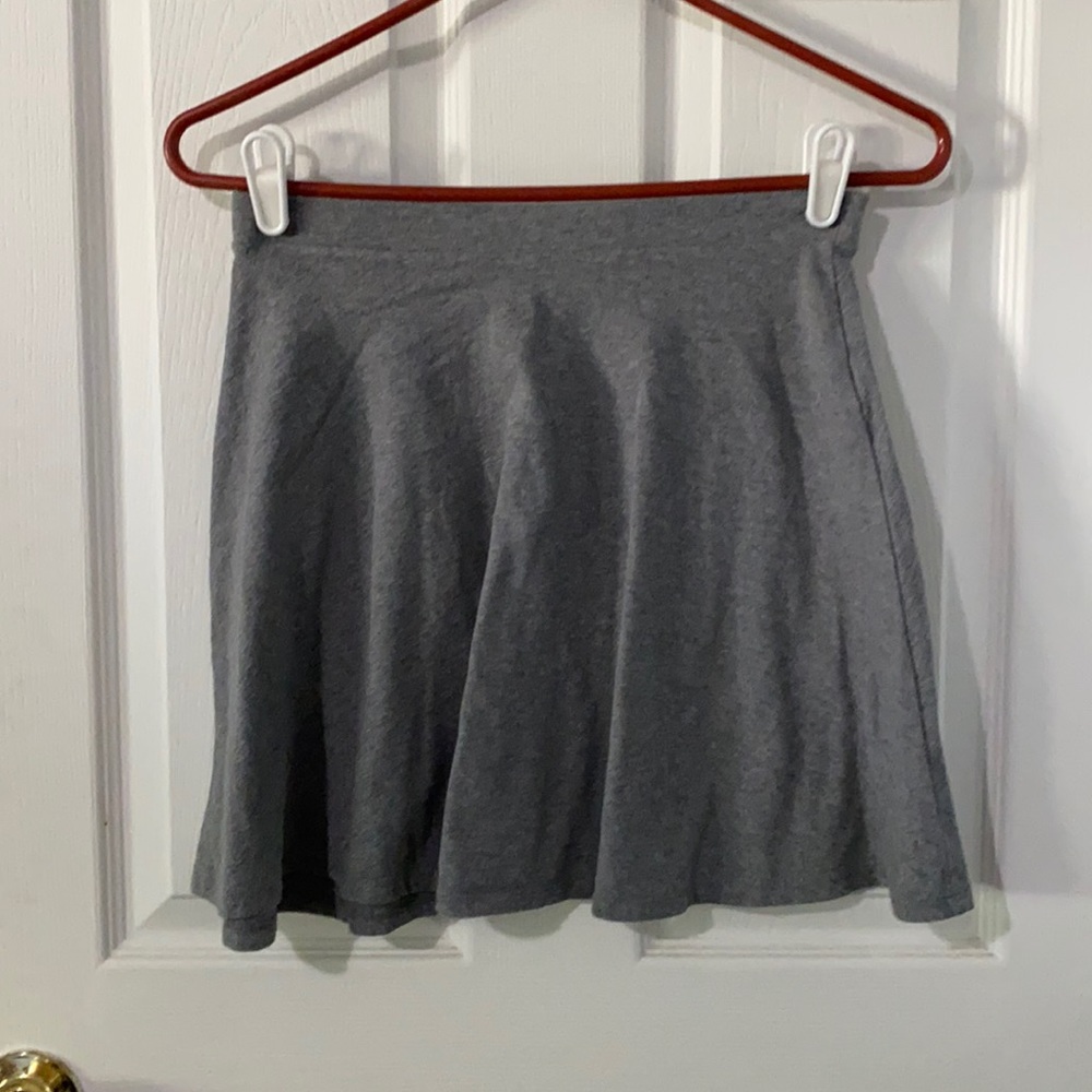 Gray mini skirt